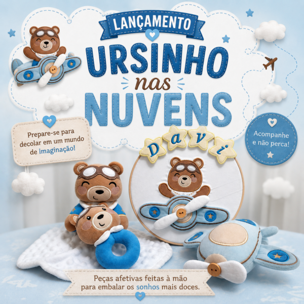 Ursinho nas nuvens (plataforma  kiwify)