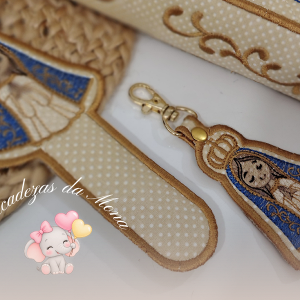 Chaveiro e Marca páginas Nossa Senhora Aparecida